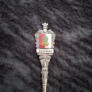 Vintage Augsburg Germany 800w Silver Souvenir Spoon